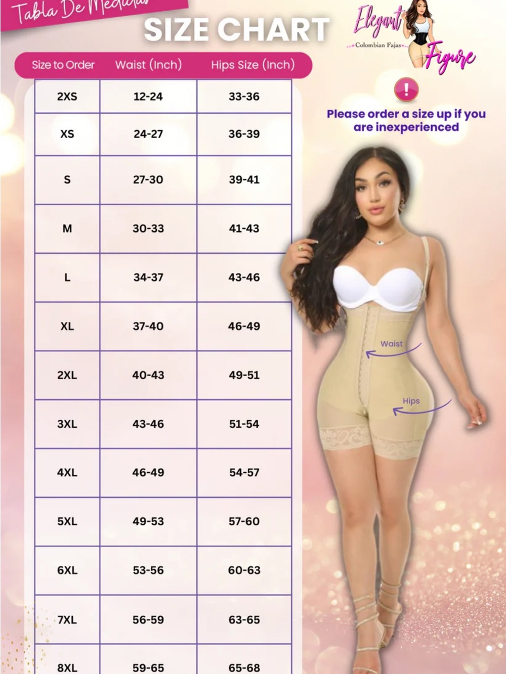 1529 SAHARA PANTY Butt lifting shorts by elegant figure BRAND NEW - Picture 7 of 10